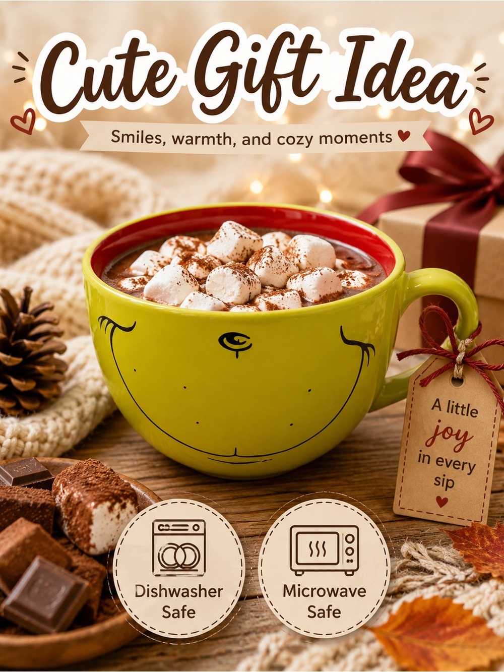 Dr. Seuss Green and Red Grinch Mug
